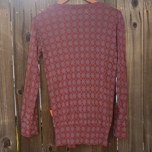 Urban Vintage Plaid Button Cardigan - Picture 3 of 5